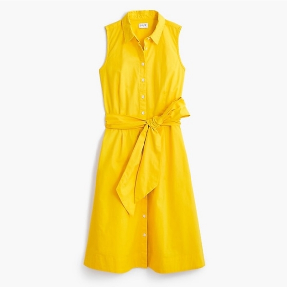 J. Crew Dresses & Skirts - J.Crew yellow shirt dress size 4 NWT